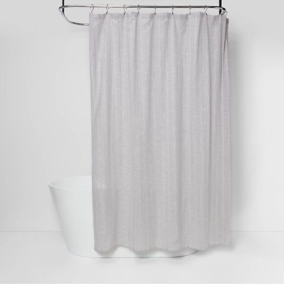 Threshold 100% Cotton Shower Curtain - Picture 2 of 8